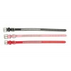 COLLIER EN CUIR pour chien couleur rouge avec strass CAMON