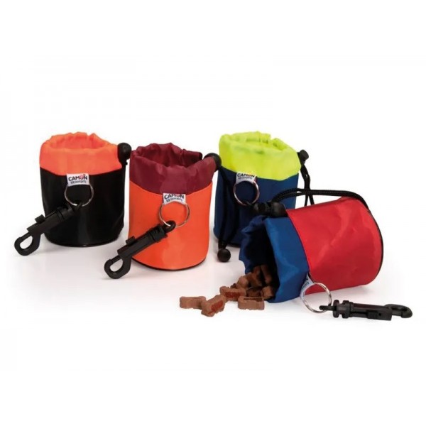 Pochette à friandises pour chien ou chat avec mousqueton CAMON